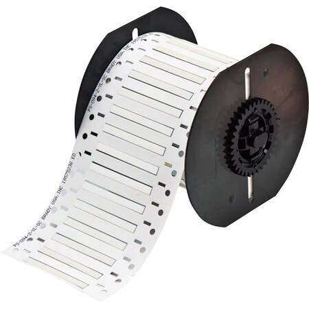 Brady PermaSleeve Heat Shrink Wire and Cable Labels Double-sided for B33 Printers-0.125in Dia x 1in White B33D-125-2-342-2